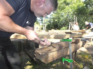 Repairing an oak timber
