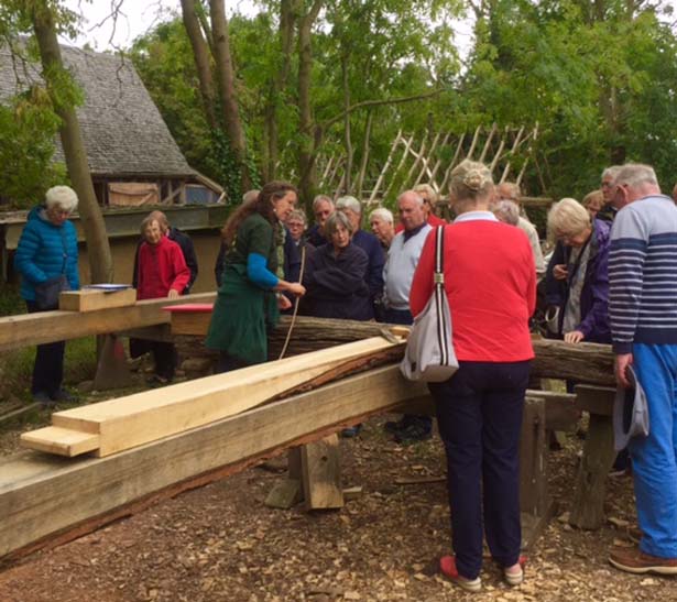 U3A visitors enjoying their guided tour with Sarah Partridge
